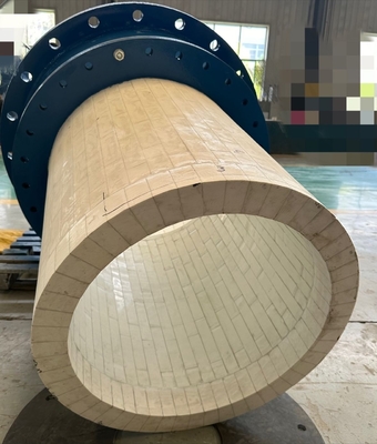 Tubo/codo cerámico revestido de acero inoxidable y acero carbono personalizado para diversas industrias