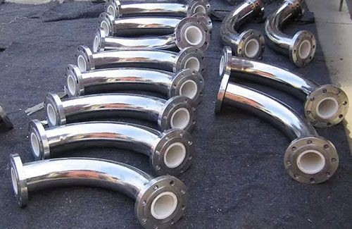 Tubo/codo cerámico revestido de acero inoxidable y acero carbono personalizado para diversas industrias