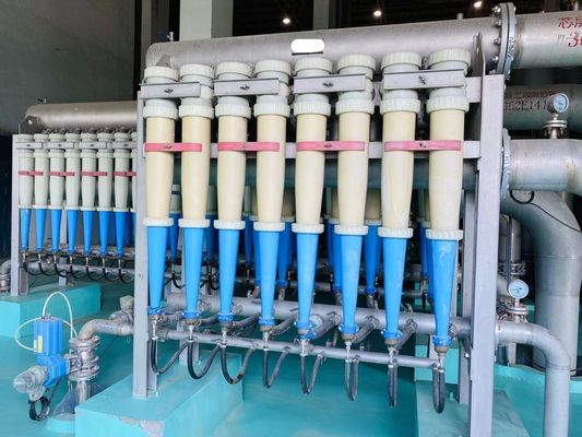 Limpieza centrífuga de baja consistencia para máquinas de fabricación de papel hecha de celulosa virgen
