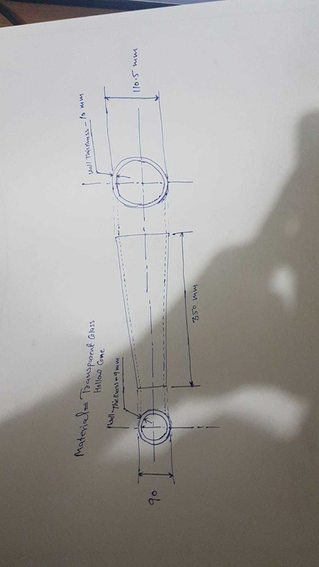 Máquina de fabricación de papel de cono de vidrio centrífuga para la producción de papel natural L 350 mm